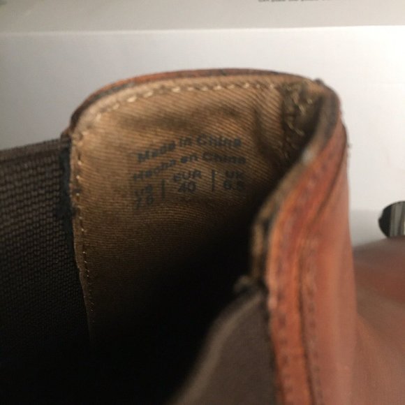 ALDO CHELSEA LEATHER BOOTS PORTERS BROWN MENS SIZE 7.5 - Picture 9 of 16